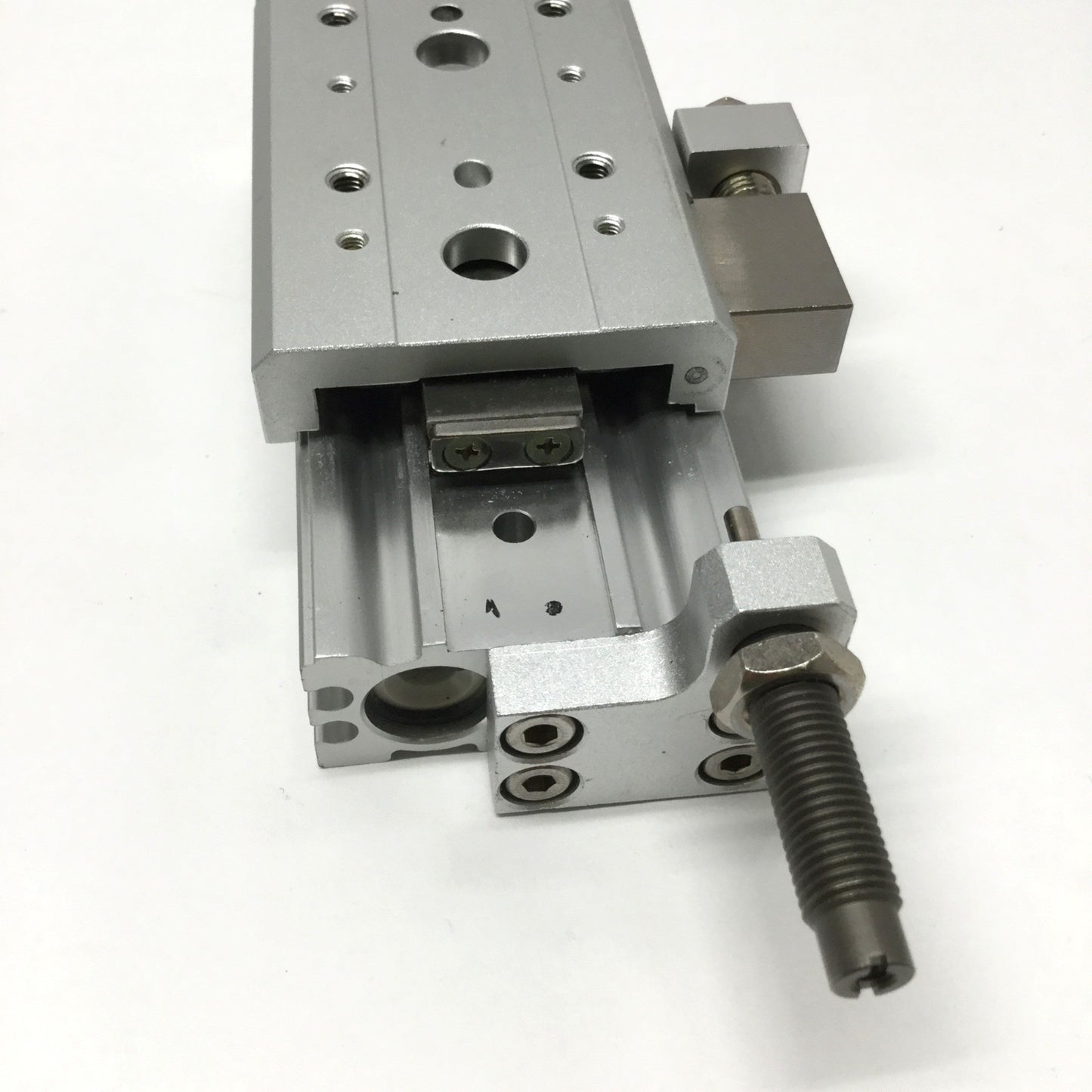 Used SMC MXS12-30ASBT Guided Air Cylinder Slide Table Actuator 12mm Bore, 30mm Stroke