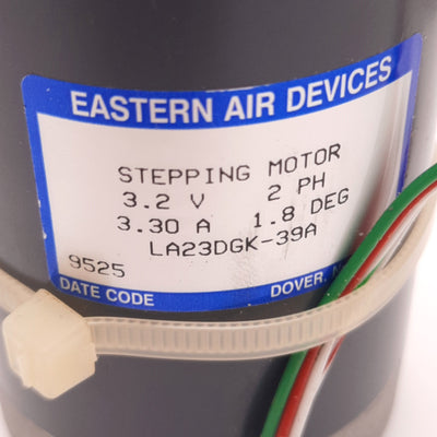Used Eastern Air Devices LA23DGK-39A Stepper Motor 3.2v, 2PH, 3.3A, 1.8 Degrees