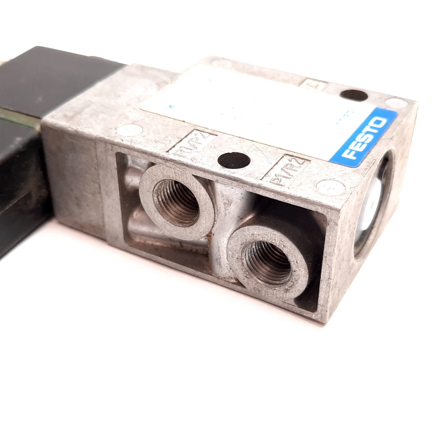 Used Festo MFH-3-1/8-S-NPT Solenoid Valve, 2-Position 3-Way, -0.95 to 10bar, 24VDC