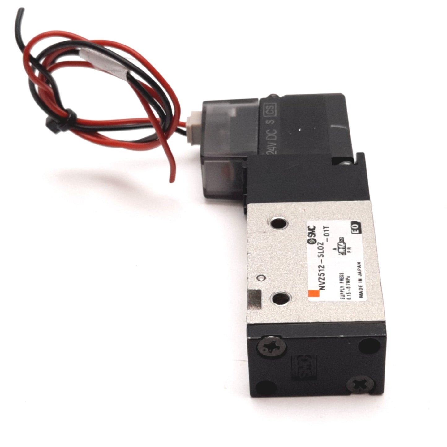Used SMC NVZ512-5LOZ-01T Solenoid Valve, 2-Position 3-Port, 24VDC, 0.15-0.7MPa