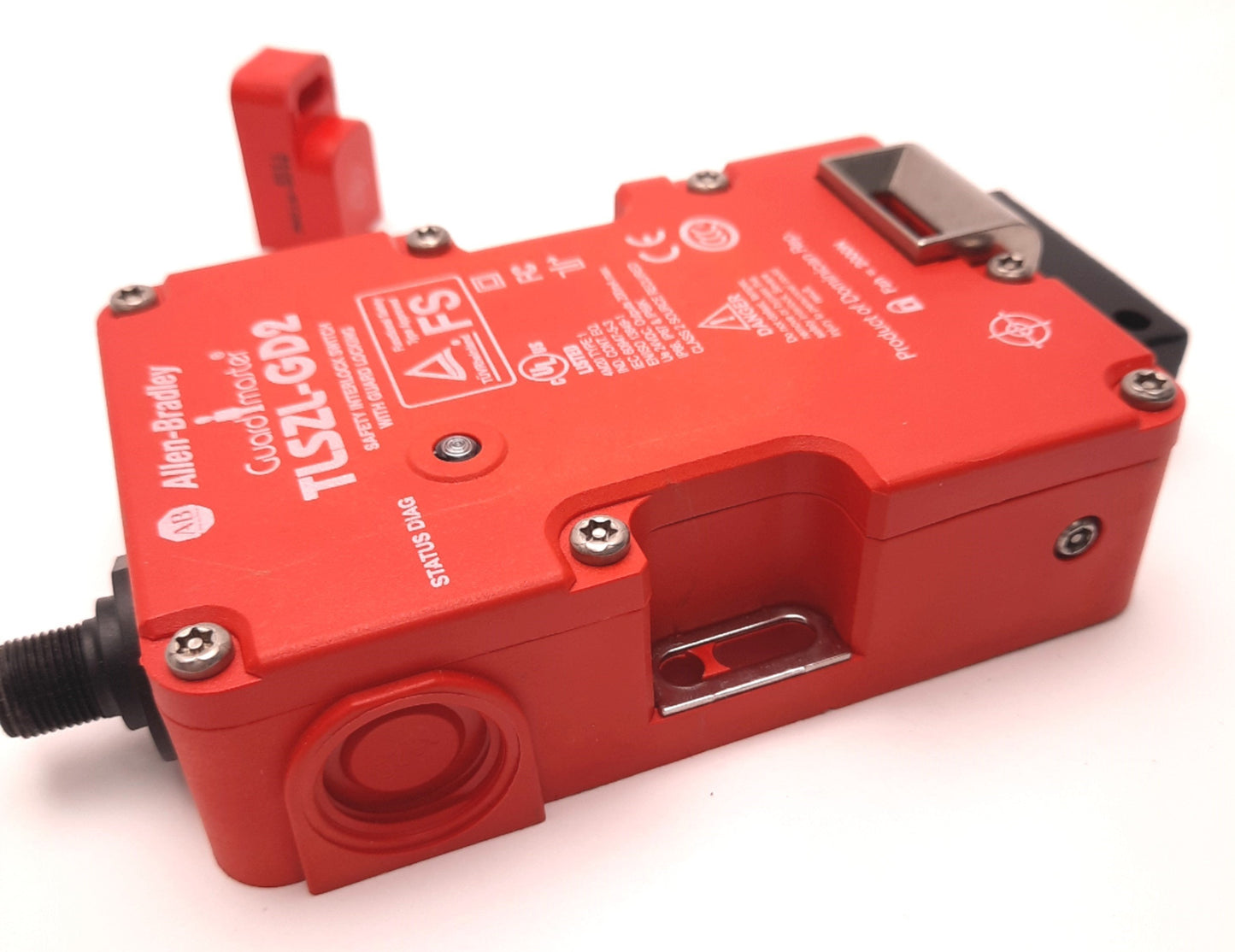 Used Allen Bradley 440G-TZS21UPLH GuardMaster Interlock Switch w Key & 440G-ATZAE