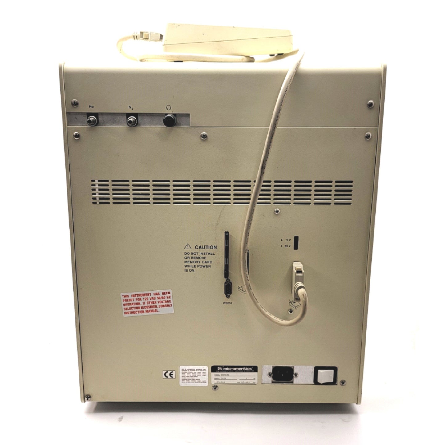 Used Micromeritics GEMINI 2375 Surface Area Pore Size Analyzer, 100-240VAC