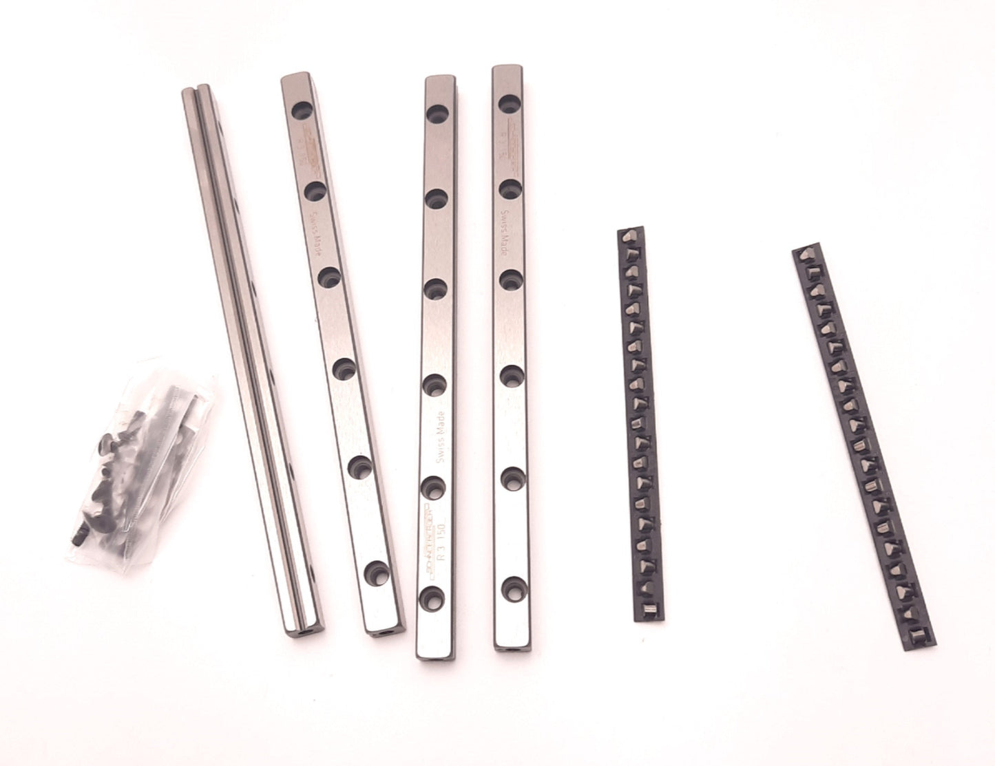 New Other Schneeberger R 3-150 AC 3/20 Linear Rail with Roller Cage, Two Rails & Cage Sets