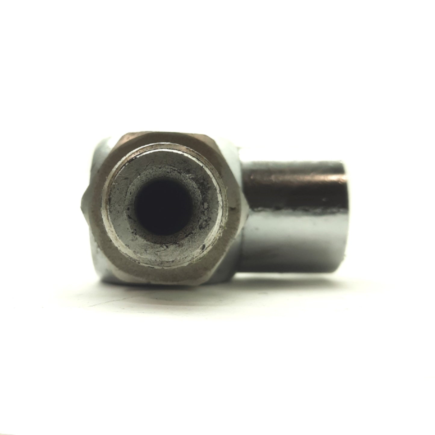 Used Bimba FCP8L Adjustable Flow Control Valve, 0-150PSI, 1/2"NPT Male to Female