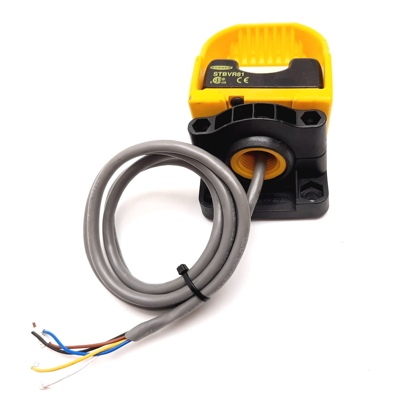 Used Banner STBVR81 Optical Touch Button Switch, Self-Checking, 20-30VAC/DC w/Guard