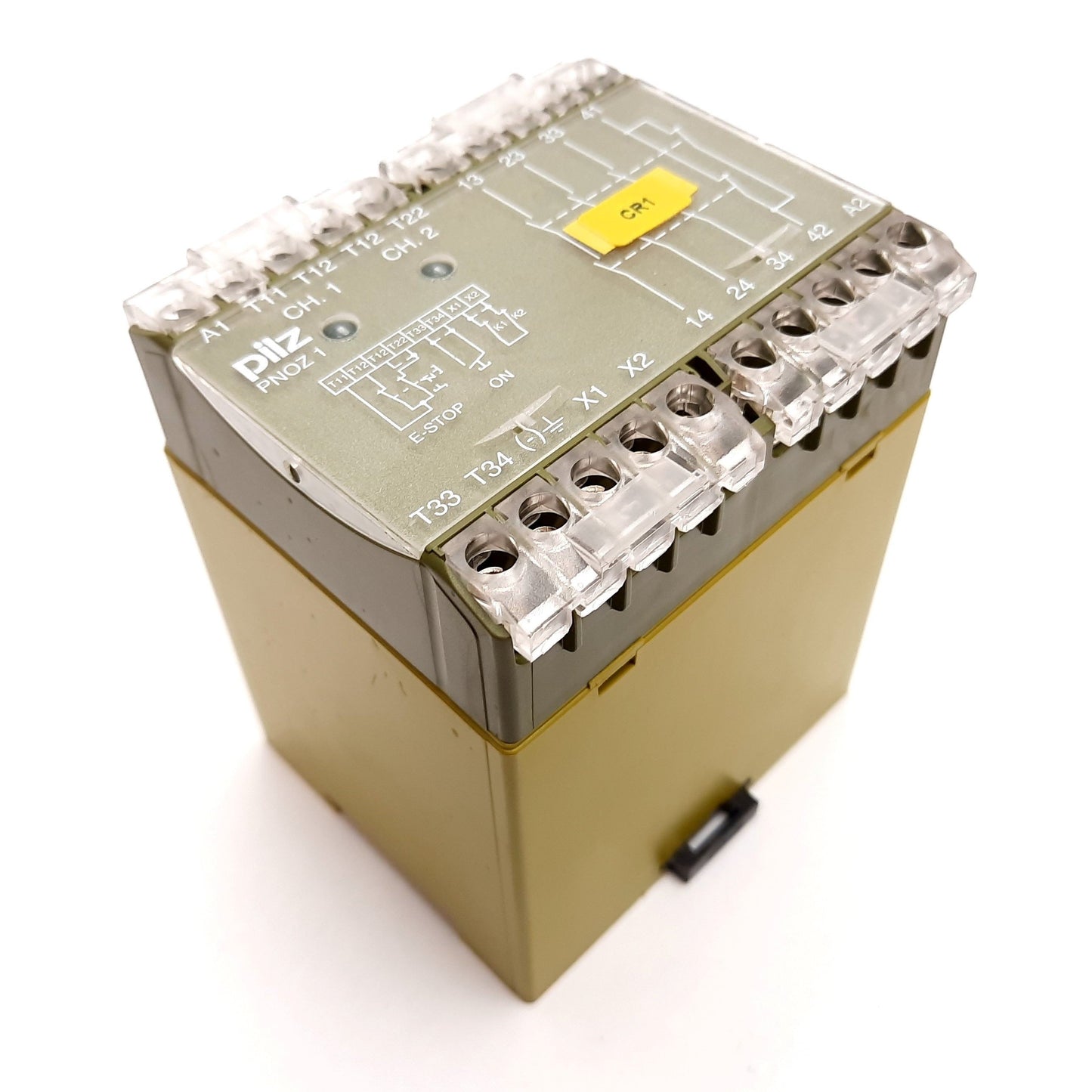 Used Pilz PNOZ 1 24 V AC 3S1O Safety Relay, Control: 24VAC 6VA, Contact: 230/240VAC