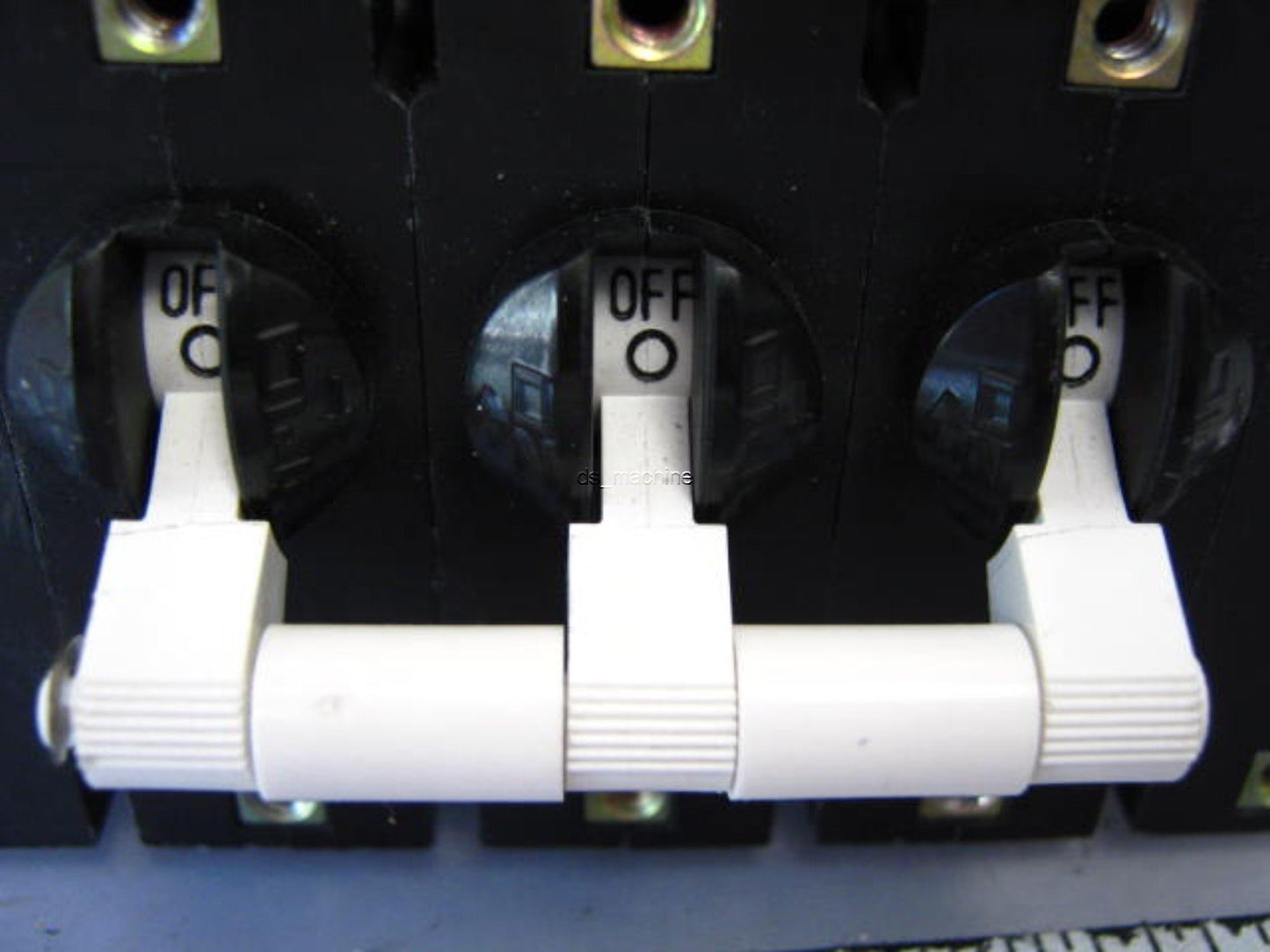 Used Airpax IUG60000-29079-2 4 30A Breakers @ 250VAC & 1 500mA Breaker @ 80VDC