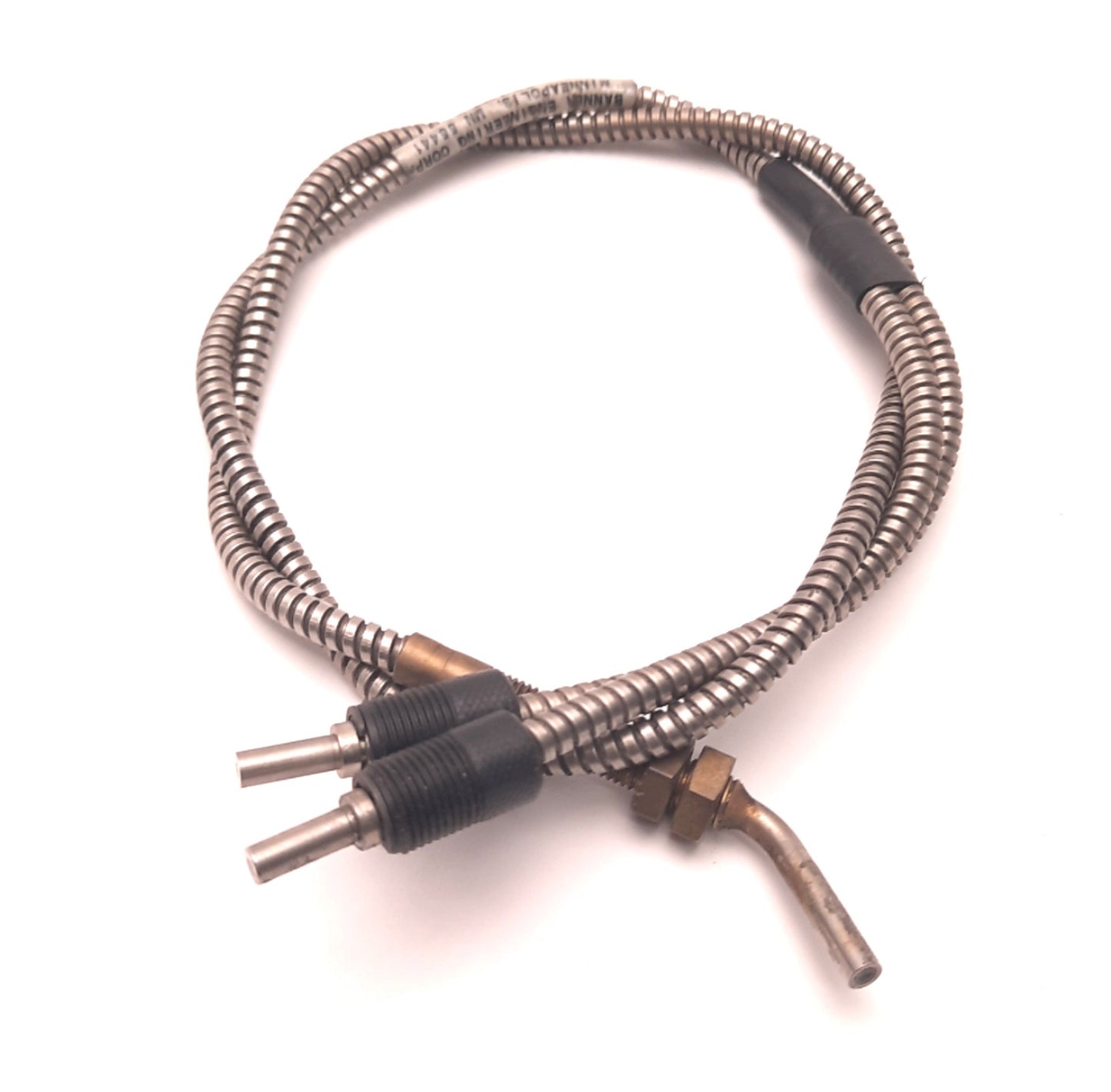 Used Banner BTHA23S Fiber Optic Cable Bifurcated, 45 Degree Sensor, 3.2mm Bundle, 3Ft