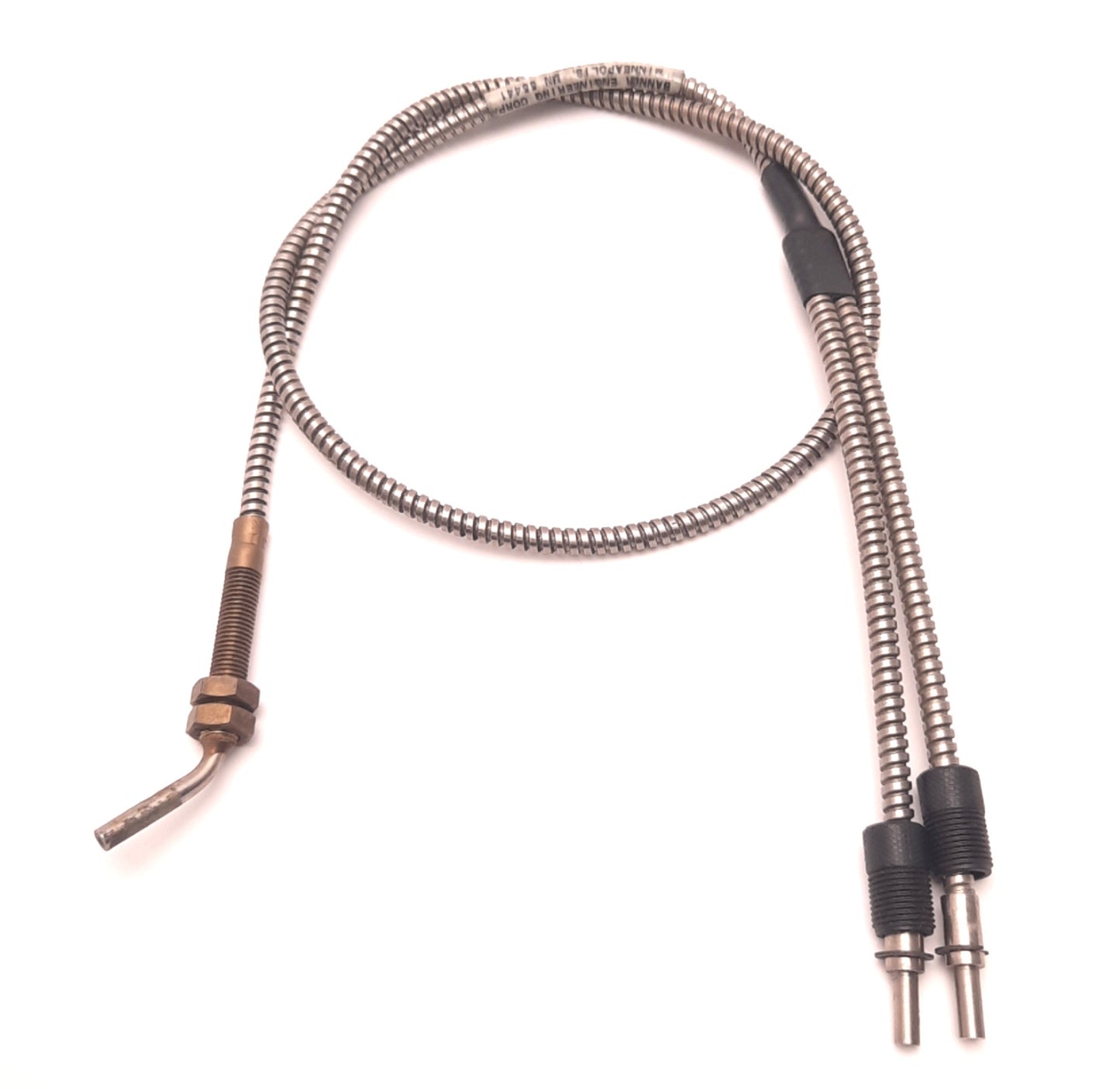 Used Banner BTHA23S Fiber Optic Cable Bifurcated, 45 Degree Sensor, 3.2mm Bundle, 3Ft