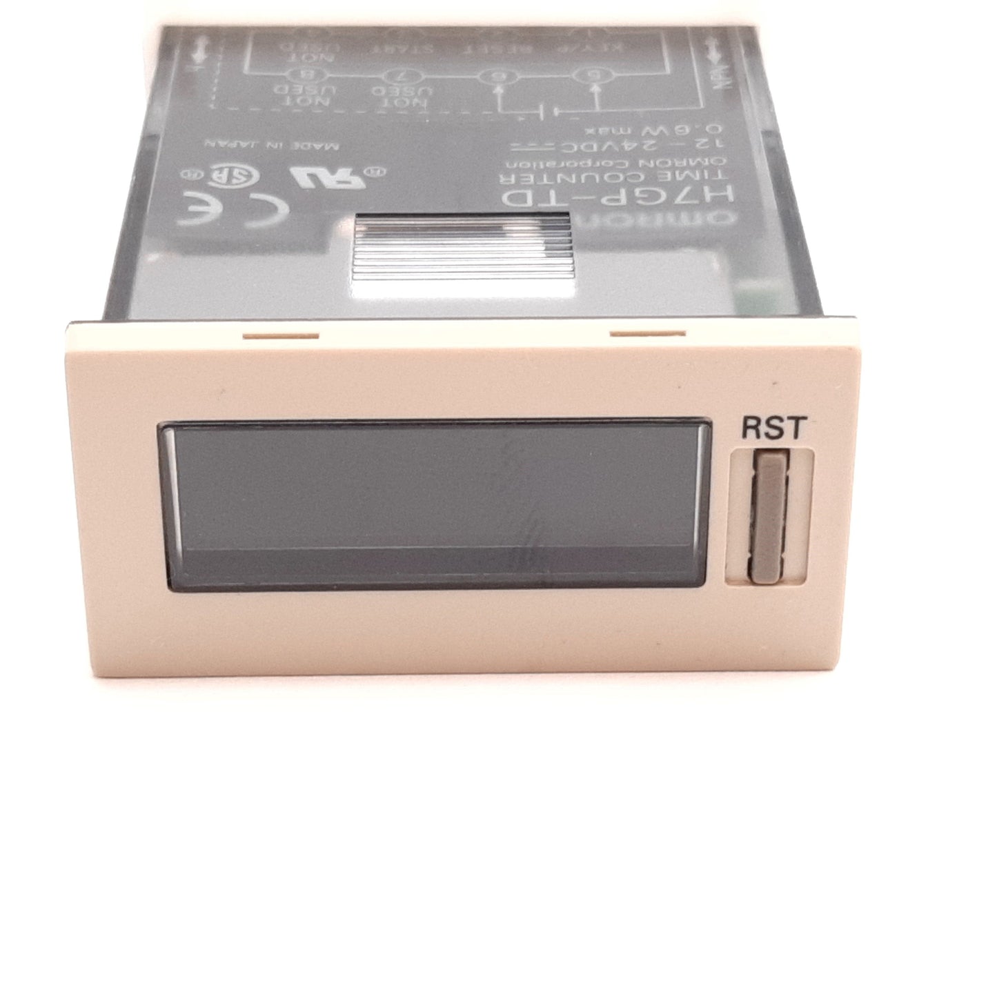 Used Omron H7GP-TD Time Counter, 12-24VDC, 0.1h to 99999.9h / 1s to 99h 59min 59s