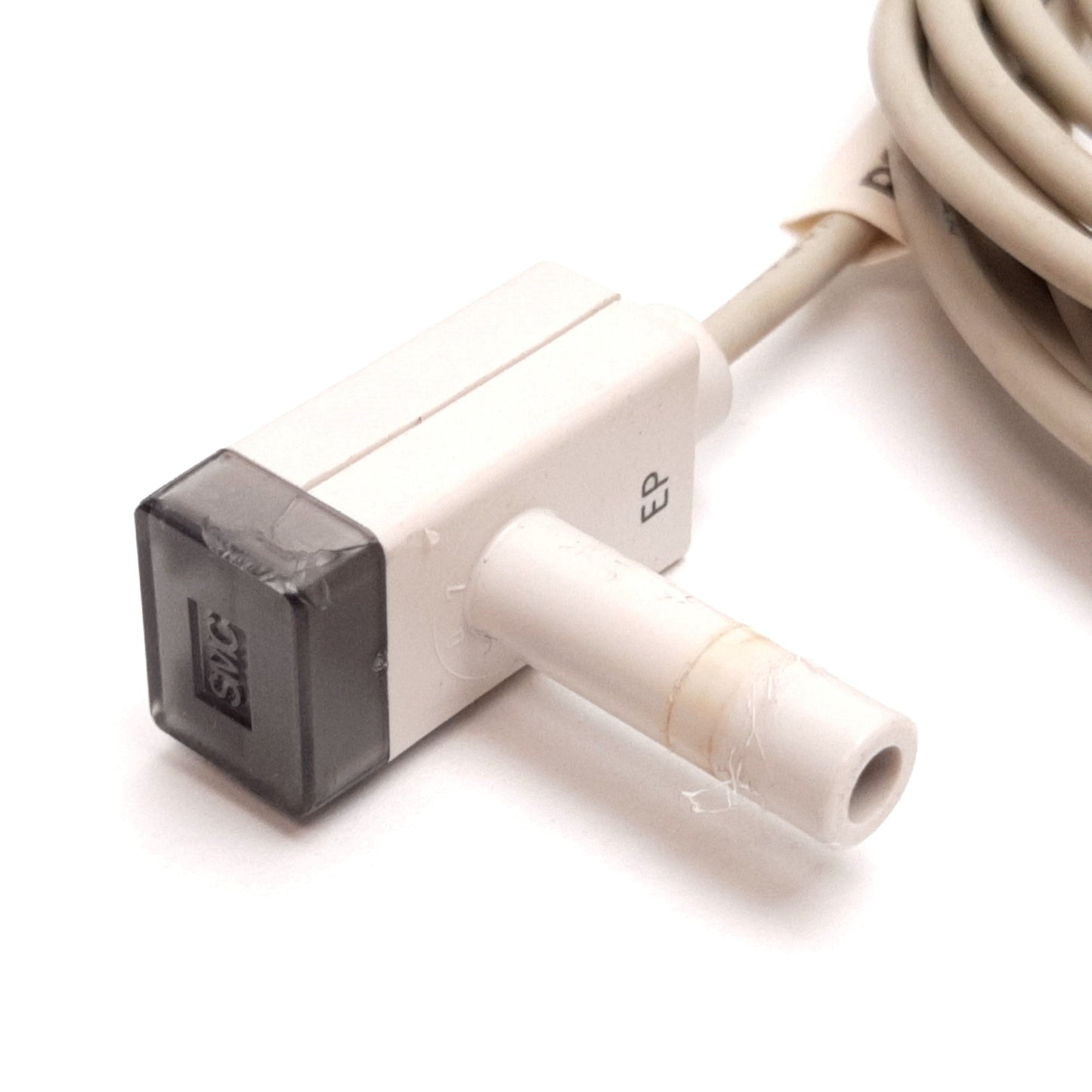 Used SMC PS1000-R07L Air Checker Pressure Sensor, -0.1 to 0.45MPa, 12-24VDC