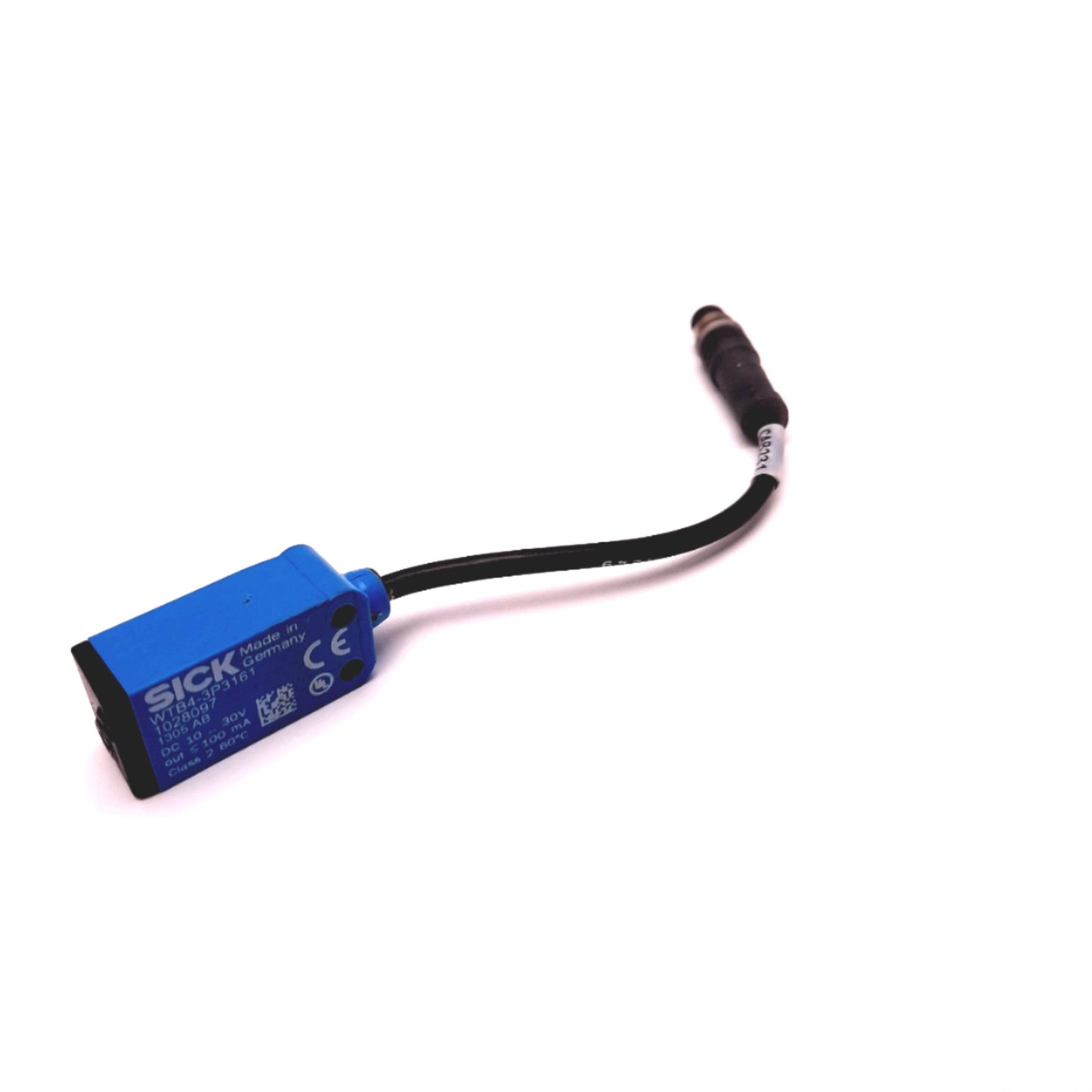 Used Sick WTB4-3P3161 Mini Photoelectric Sensor 10-30VDC PNP, Range 15-150mm M8 3 Pin