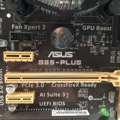 Used ASUS B85-PLUS Motherboard & CPU Intel Pentium G3240 3.1GHz 4GB RAM PCIe x16/1