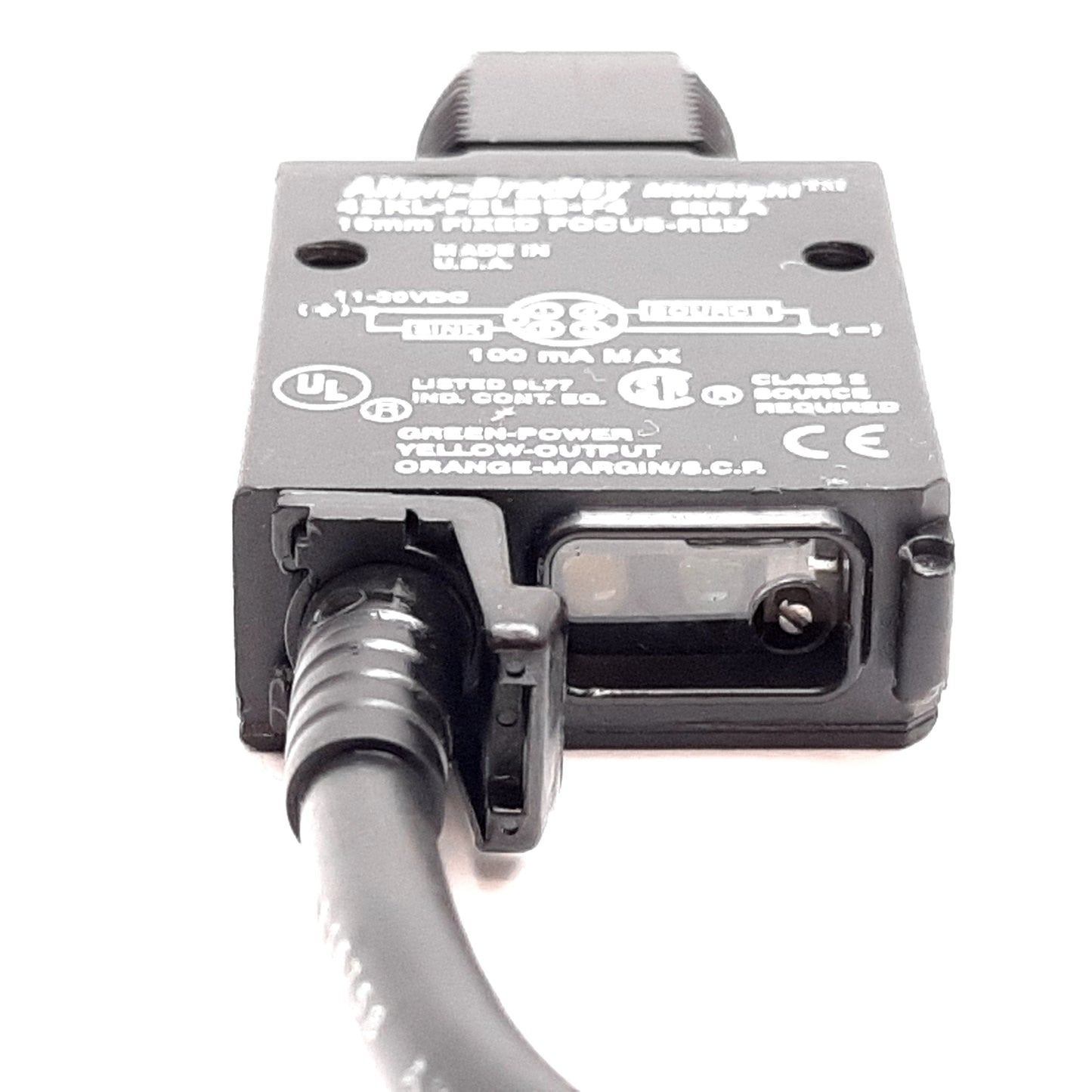 Used Allen Bradley 42KL-F2LBS-F4 MiniSight Photoelectric Sensor, 16mm, 11-30VDC