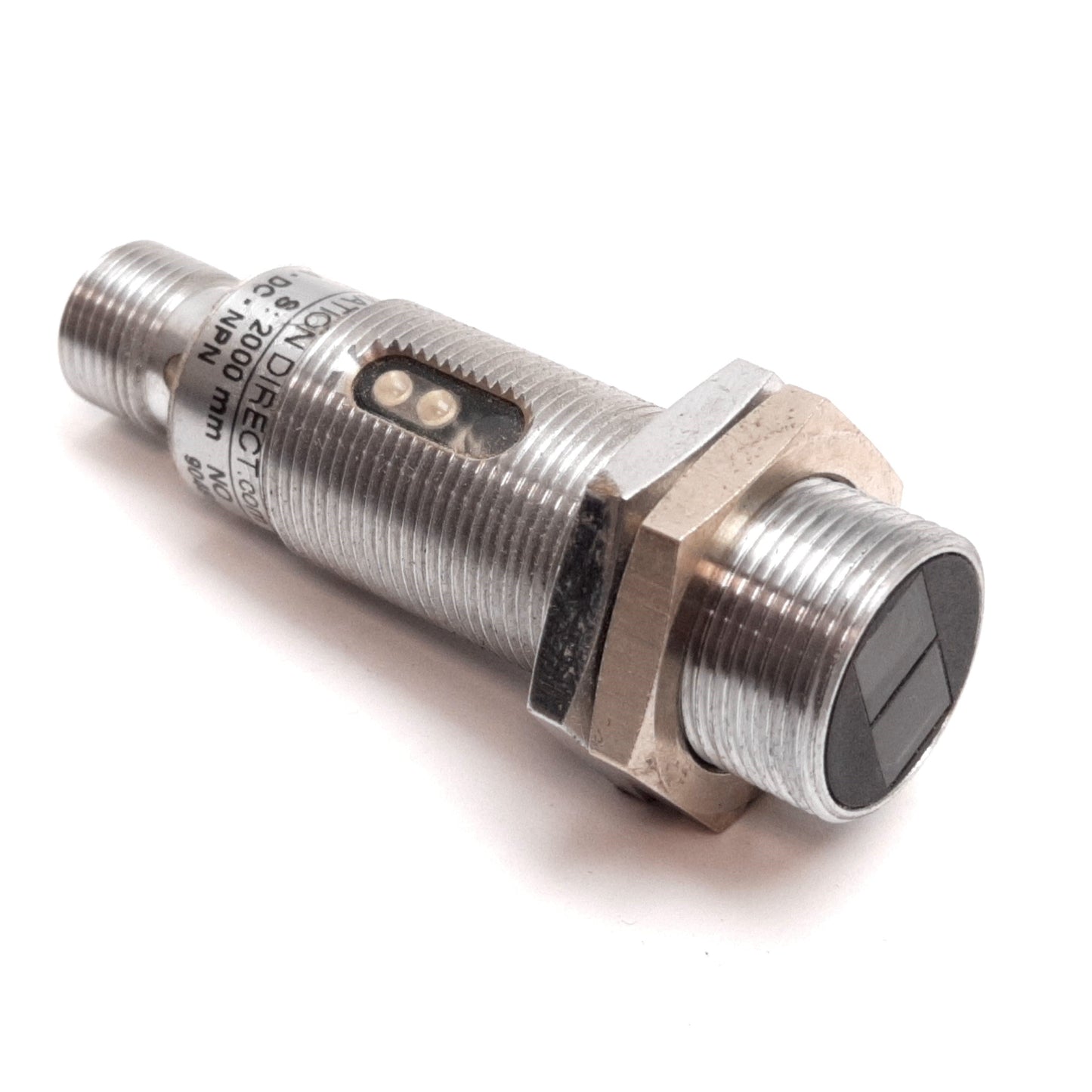 Used Automation Direct C18P-AN-1E Photoelectric Sensor, 2m, 10-30VDC, NPN, 4-Pin M12