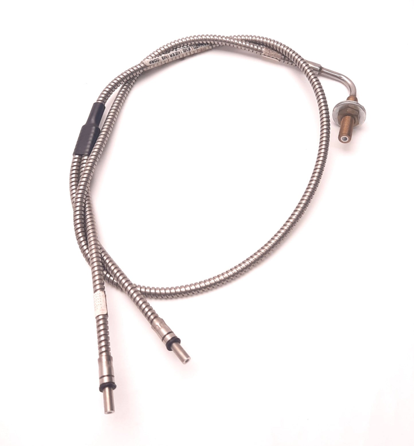 Used Banner BAT23S Fiber Optic Cable Bifurcated 90 Degree 3.2mm Bundle, 3 Ft Length