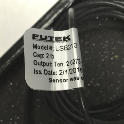 Used FUTEK LSB210 Submersible Jr. Miniature S-Beam Load Cell 2lb Capacity, 2mV/V