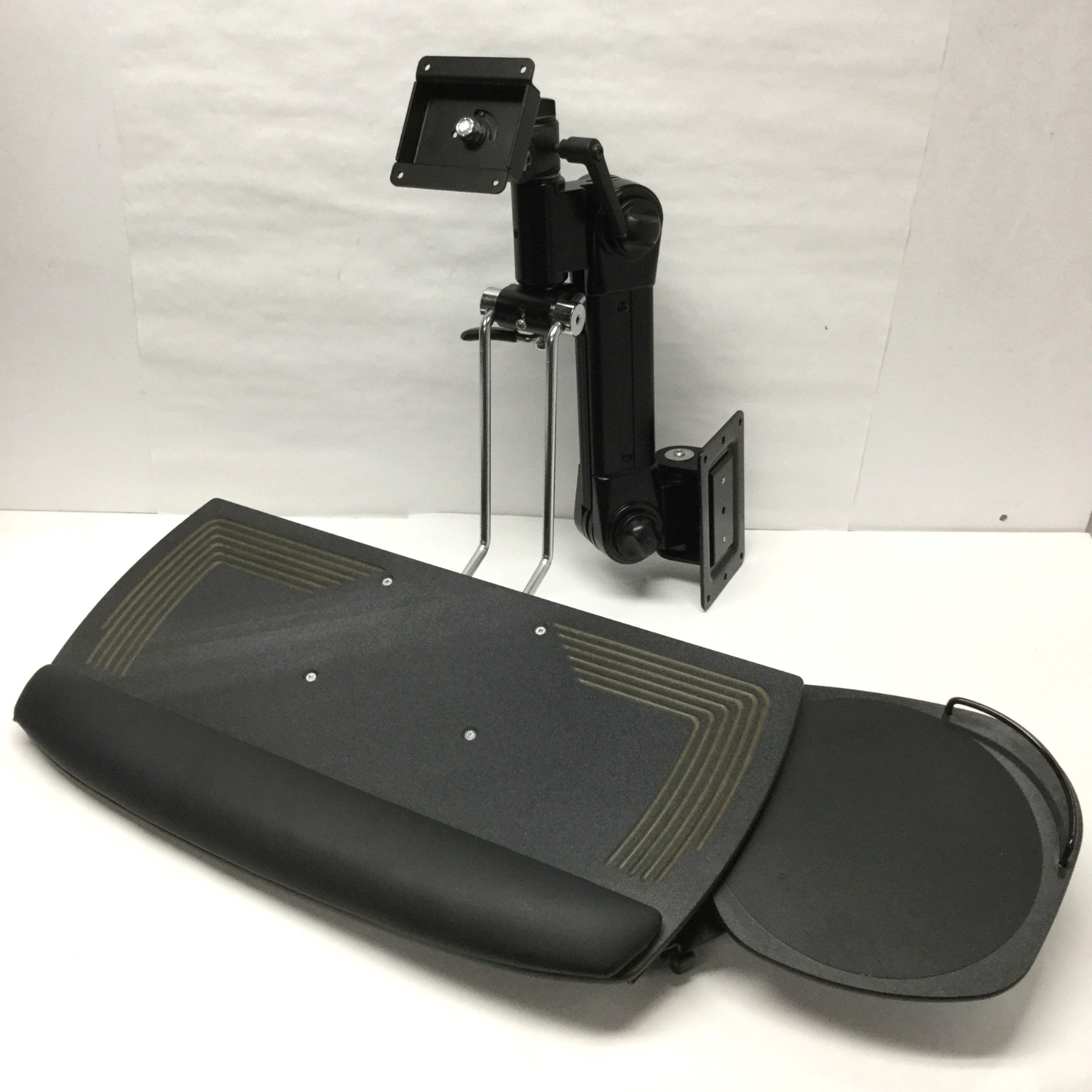 Custom Products 60239-W Adjustable Wall Mount LCD Monitor Arm w/Keyboa ...