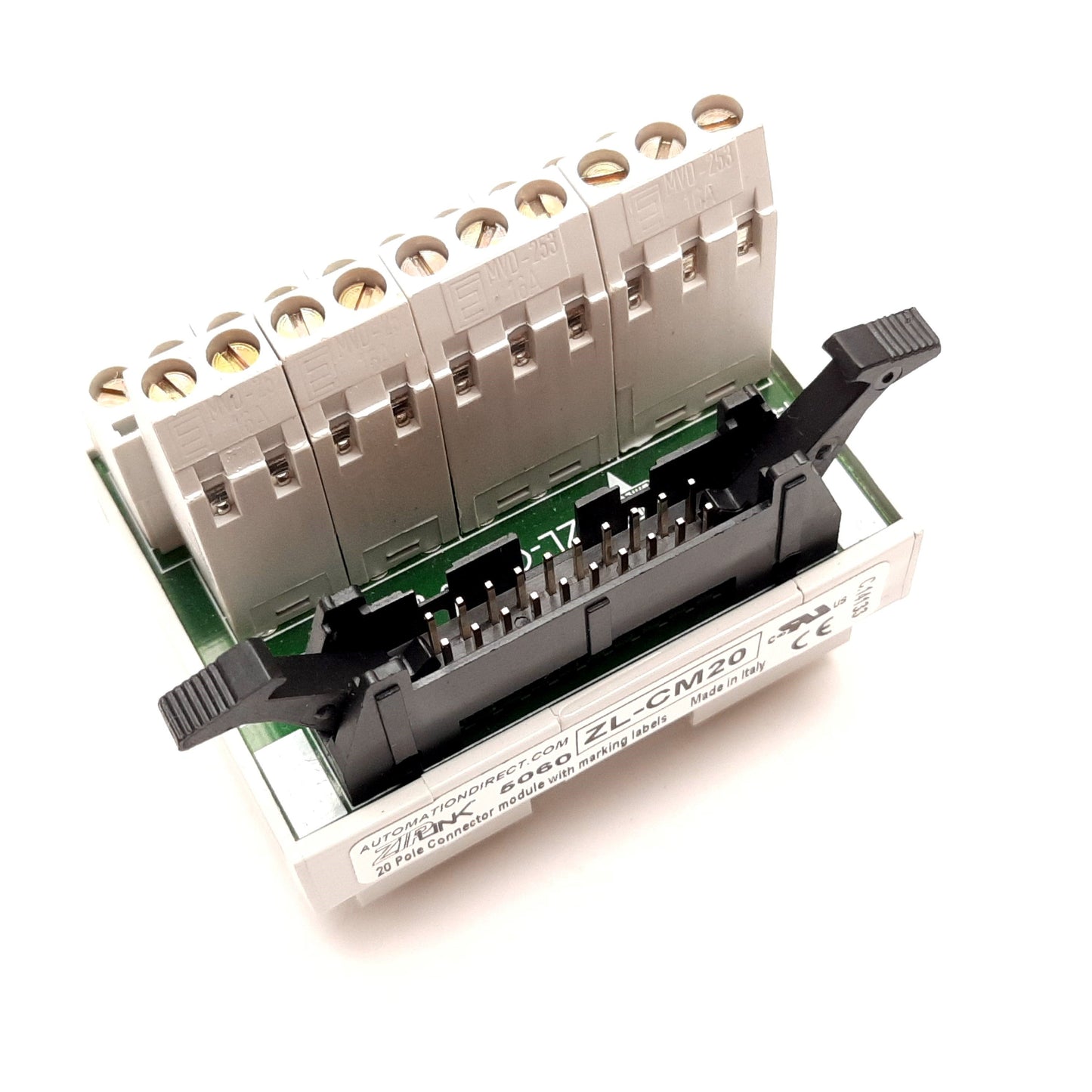 Used Automation Direct ZL-CM20 Ziplink Connector Module, 20-Pin to Screw Terminals