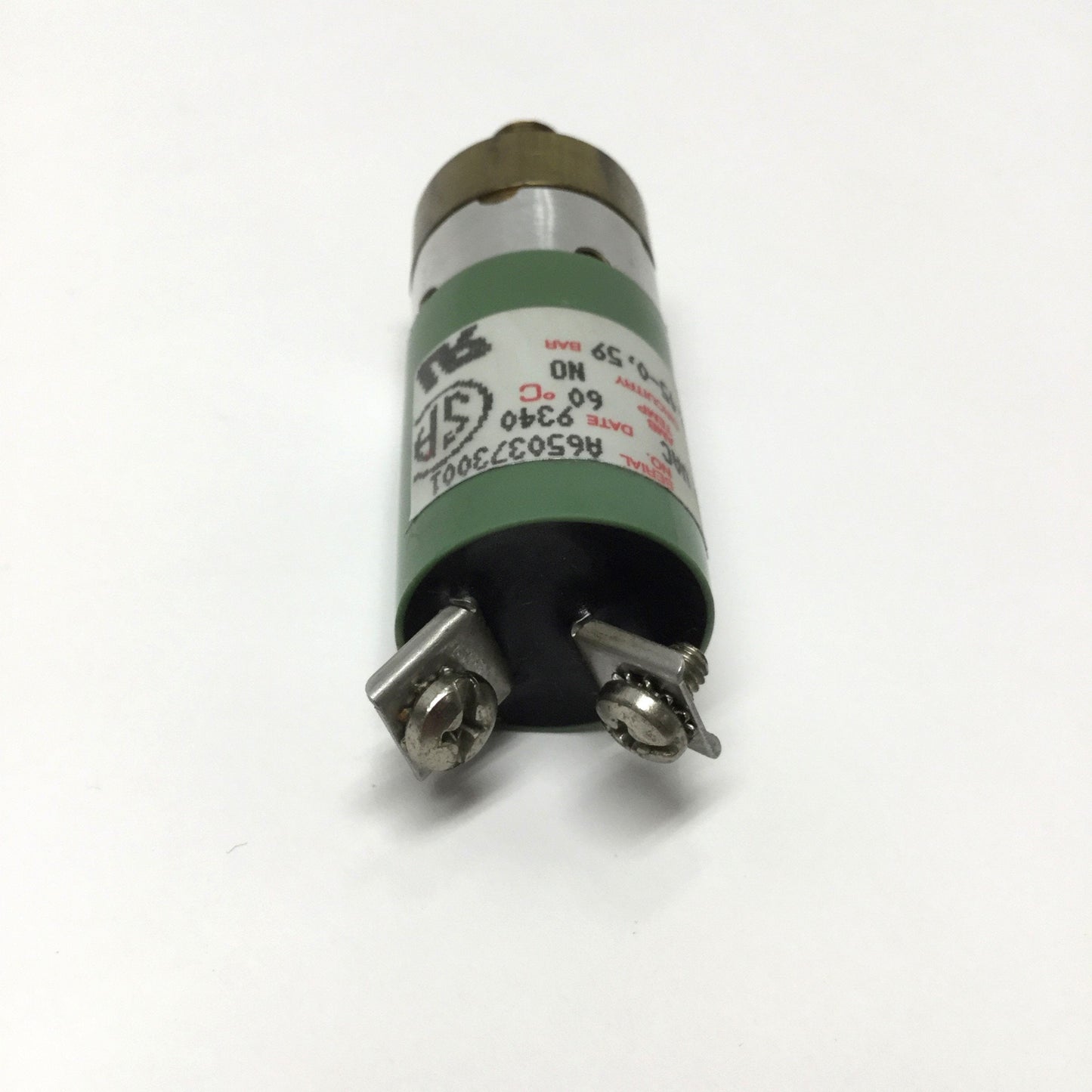 Used Asco JB67A218A Miniature Pressure Switch 6.5-8.5psi, 1/8" NPT, NO, 5A 250VAC