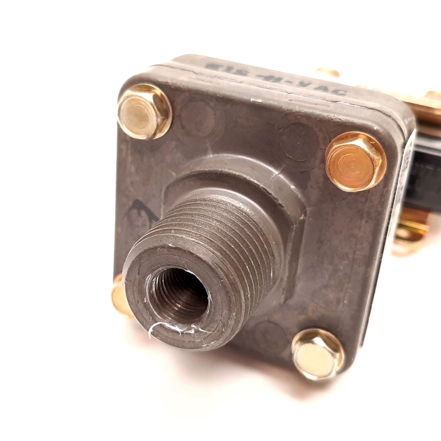 Used Barksdale E1S-H-VAC Pressure Switch, 0.5-30inHg Vac, 1/2" NPT, 1/8" NPT