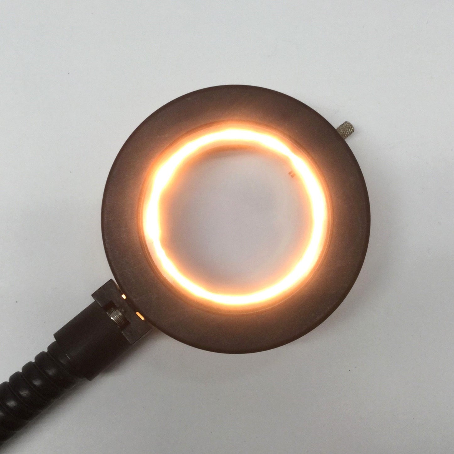 Used Dolan Jenner A3739P Fiber Optic Microscope Ringlight 60mm ID, 9/16" Input, 36" L
