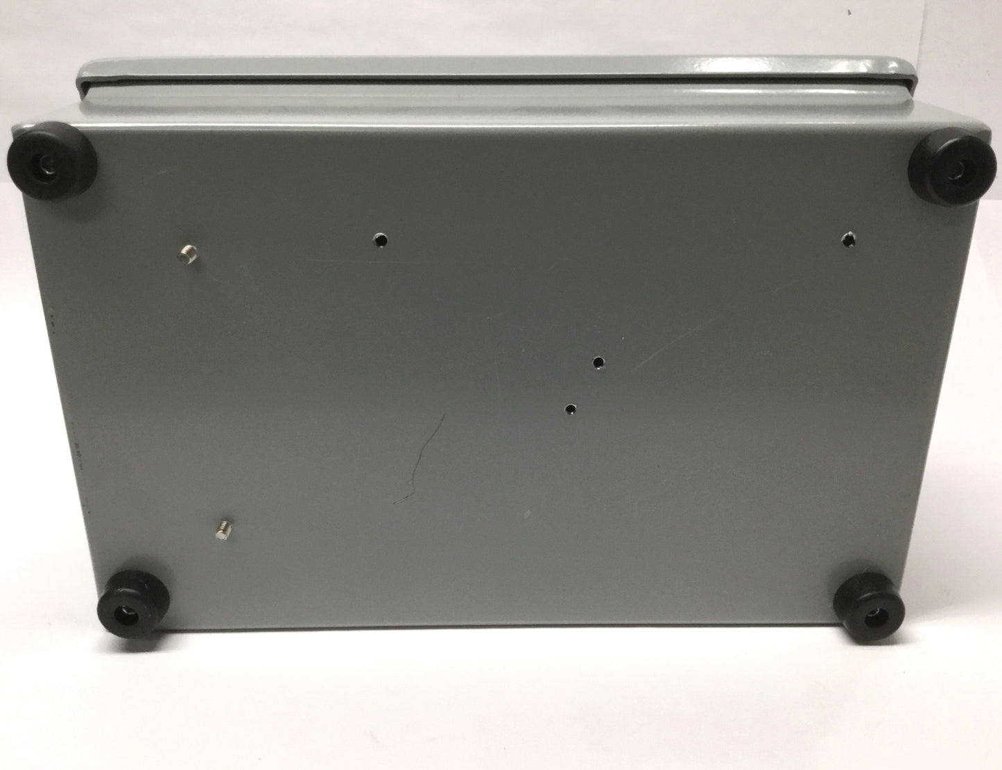 Used Hoffman C8C12 Sloped Cover Operator Control Consolet Enclosure 8x12x7" *Holes*