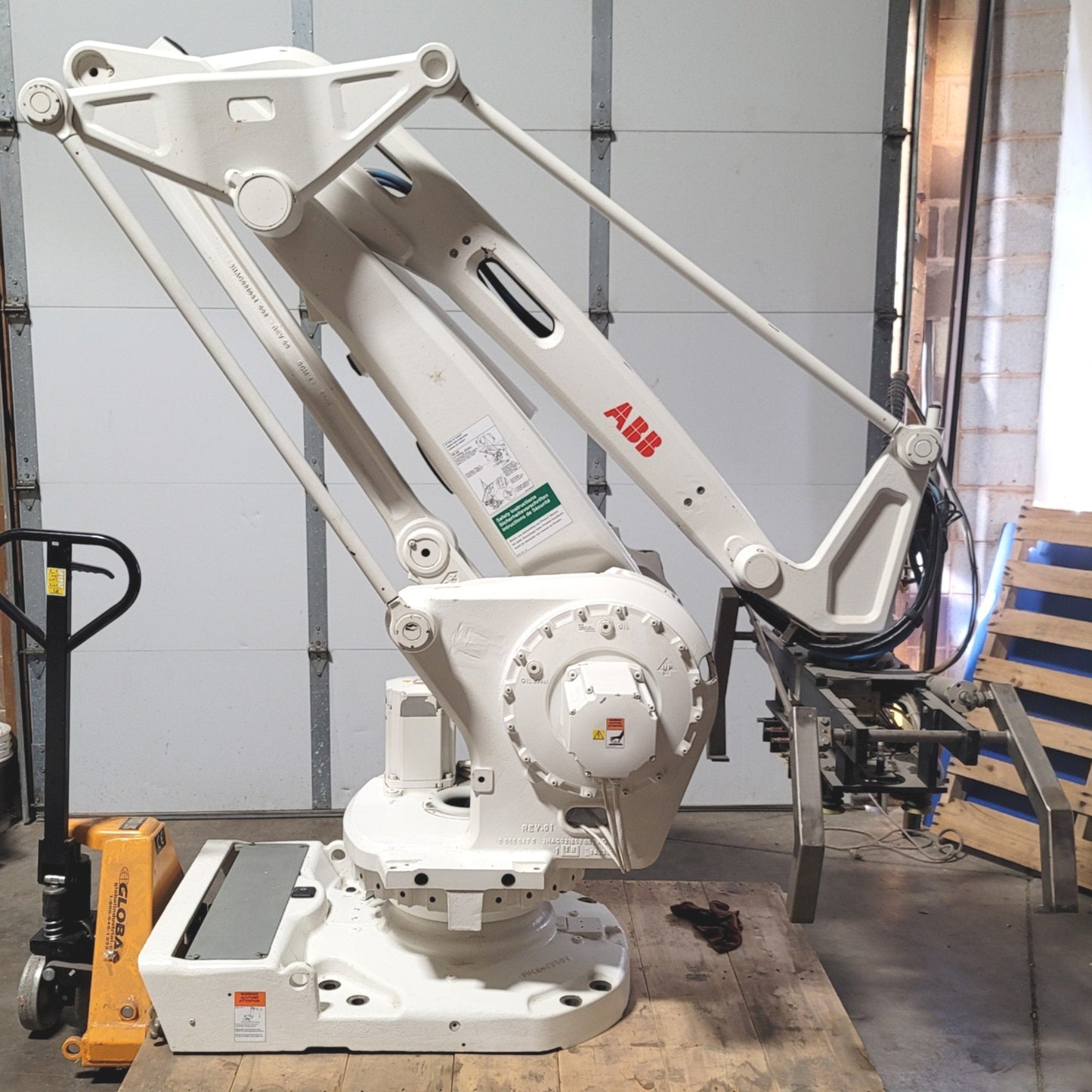 Used ABB Robotics IRB 660-180/3.5 4-Axis Palletizing Robot 3.5m Reach, 180kg Capacity