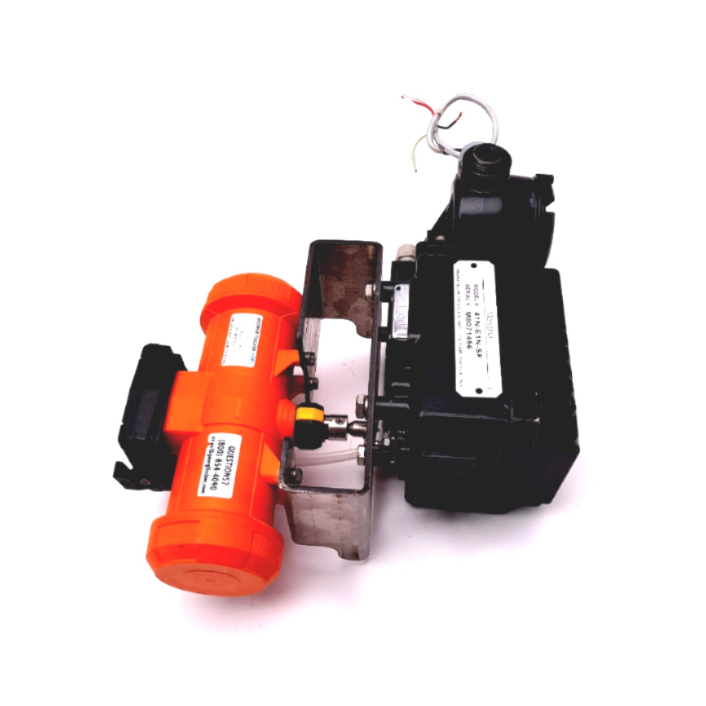 Used Moniteur Devices EPR-41N-E1N-SF Electro pneumatic Positioner W/Type PA11 Valve
