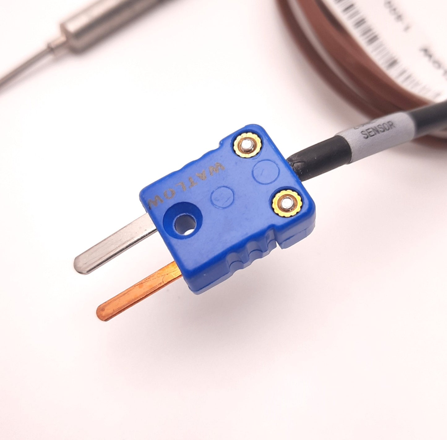 Used Watlow AFED0HA020ET030 Thermocouple 0.063" Dia x 2" Sheath, T, 3 FT, Mini-Plug