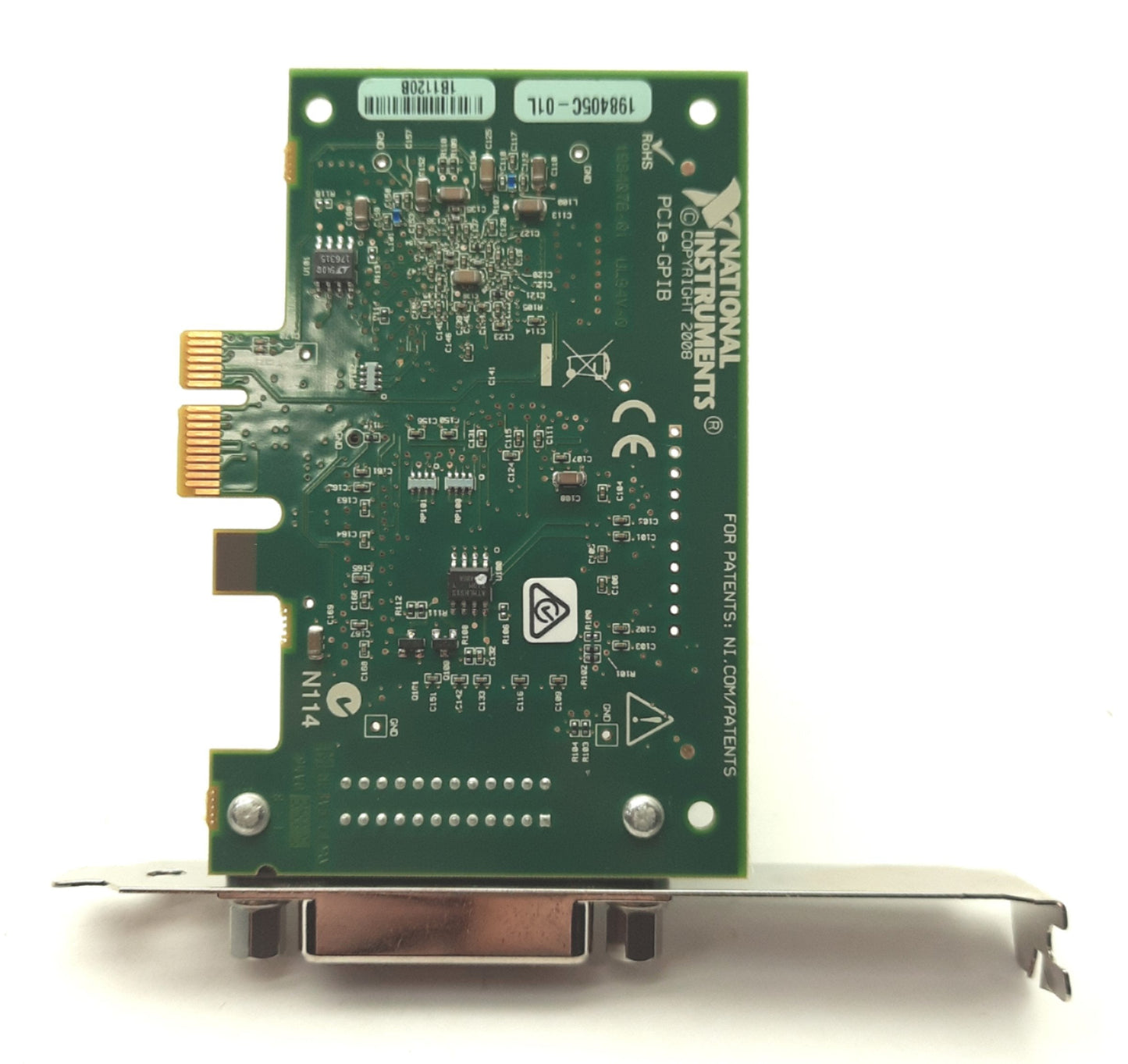 Used National Instruments PCIe-GPIB Interface Card, PCI Express x1, IEEE-488.2/GPIB
