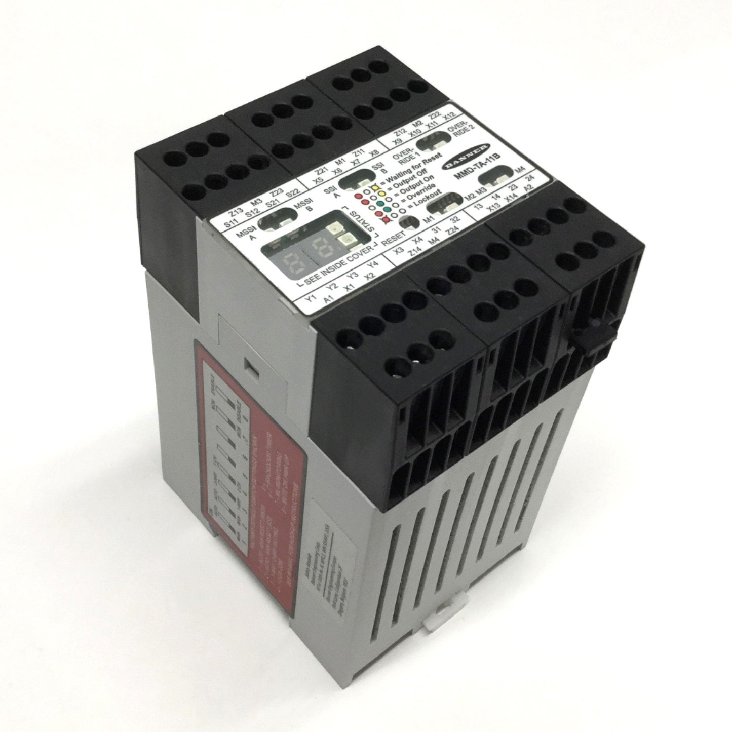 Used Banner MMD-TA-11B Safety Relay Muting Module Controller 24VDC, 2NO 6A, 1NC .25A