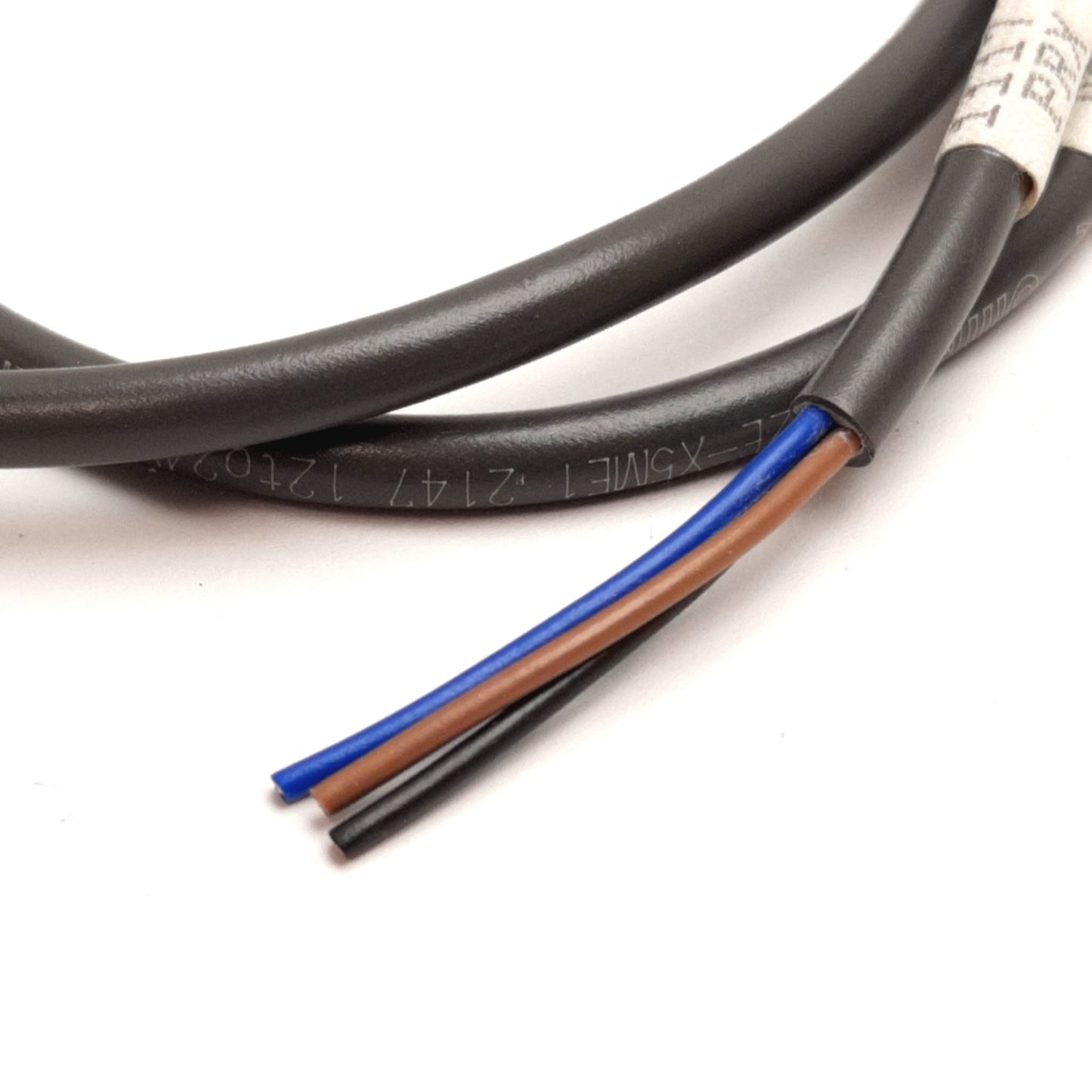 Used Omron E2E-X5ME1 Inductive Proximity Sensor, 5mm, 12-24VDC, NPN N/O, M12