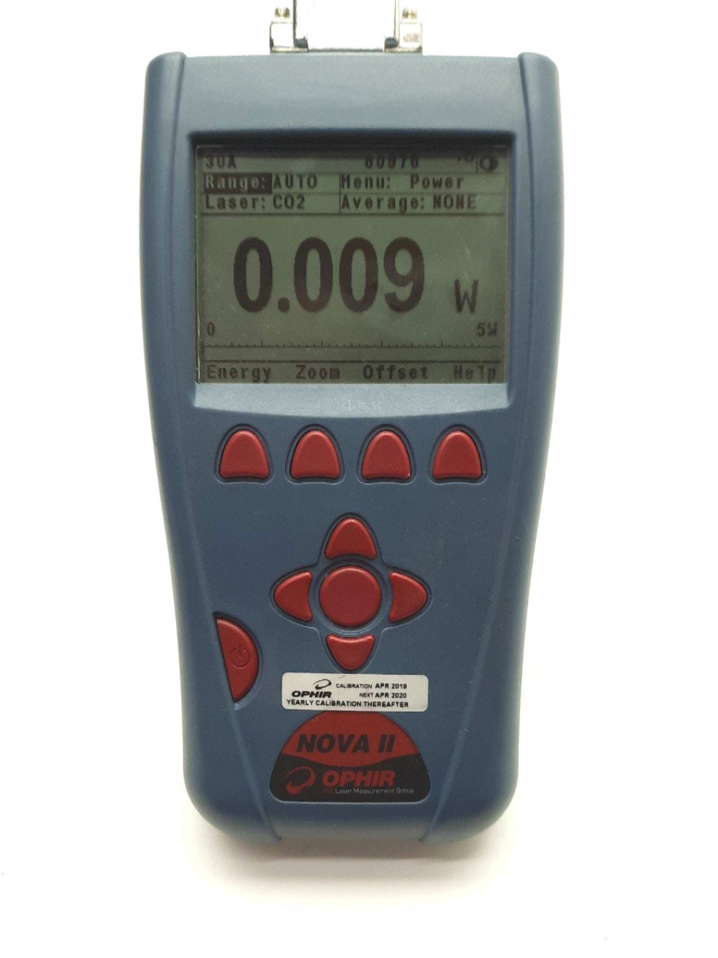 Used Ophir 1Z01550 Nova II Handheld LASER Power Meter, 1x Sensor, USB/RS232, 12VDC