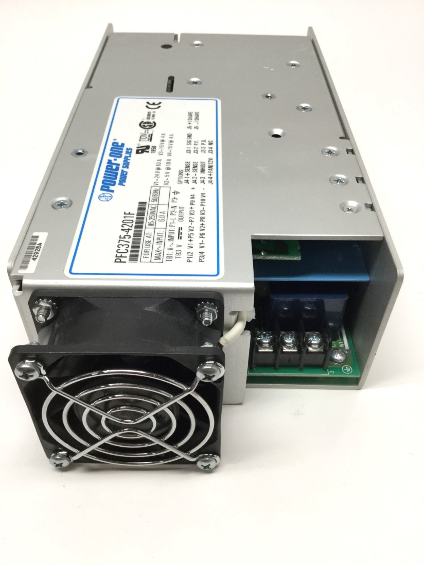 Used Bel-Power PFC375-4201F AC-DC Power Supply 85-264VAC In, 24VDC 10A Out, 375W