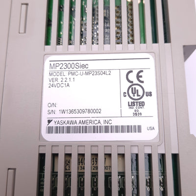 Used Yaskawa PMC-U-MP23S04L2 Multi Axis Controller, Single Slot, 4/8/16 Axes,24vDC 1A