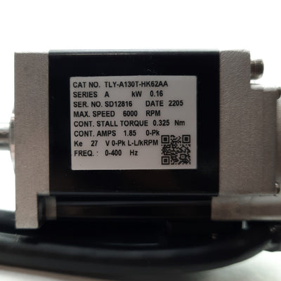 New Allen-Bradley TLY-A130T-HK62AA Kinetix Servo Motor .16kW 6000RPM NEMA17 3Ø 230V