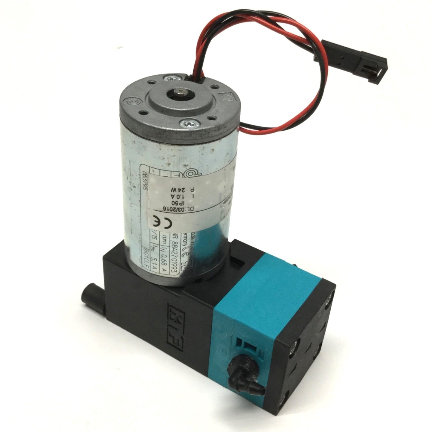 Used KNF PML4259-NF 100 Diaphragm Liquid Pump, 24VDC, 1.2L/min, 1bar Max