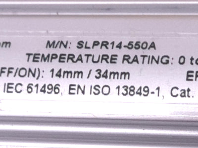 Used Banner Engineering SLPR14-550A EZ Screen Safety Receiver 550mm, 7m Range, 24v DC