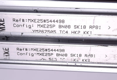 Used Tolomatic MXE25PBN08SK18RPR1 Screw Drive Actuator 18" Stroke, Profiled Rail