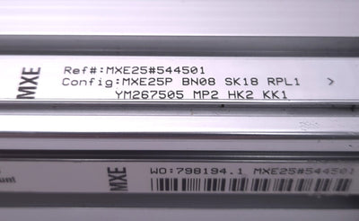 Used Tolomatic MXE25PBN08SK18RPL1 Screw Drive Actuator 18" Stroke, Profiled Rail