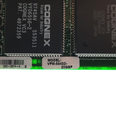 Used Cognex 5900 Frame Grabber Card, PCI, DB26, 4x B/W Cameras, w/CVM1 Daughter Board