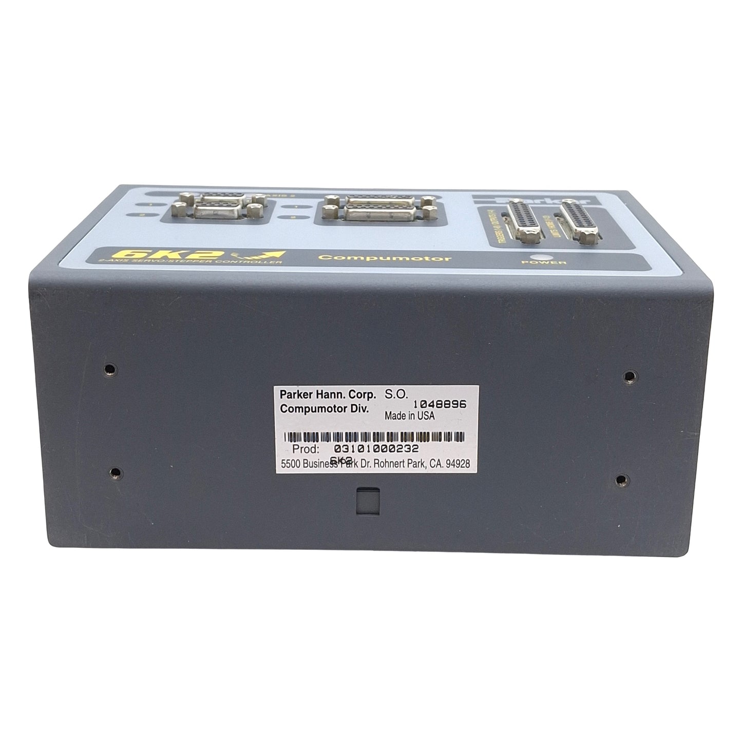 Used Parker 6K2 Compumotor Servo/Stepper Motion Control/Indexer 2-Axis RS-232 24VDC