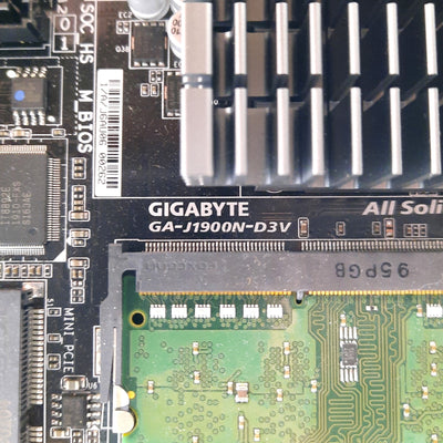 Used GIGABYTE GA-J1900N-D3V Motherboard & CPU Intel Celeron J1900 4GB DDR3 RAM PCI