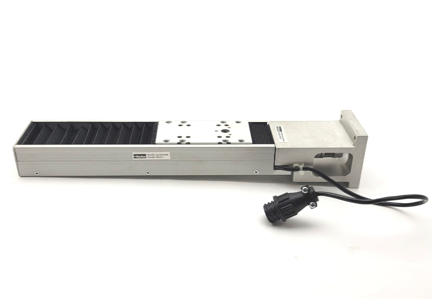 Used Parker 402004LNMP-D6L3C6M1 Linear Actuator Ballscrew Positioner, 100mm Travel