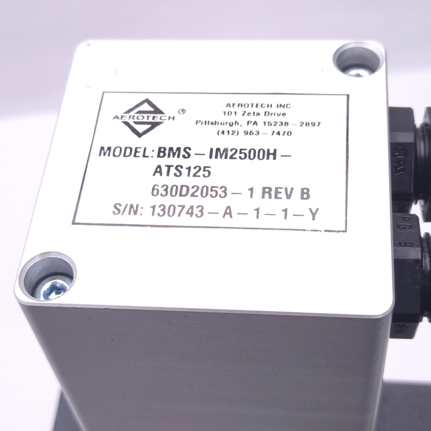 Used Aerotech ATS125-100-NO-TT-05S-NC-IM2500H-3 Linear Positioner/Motor, 100mm Travel