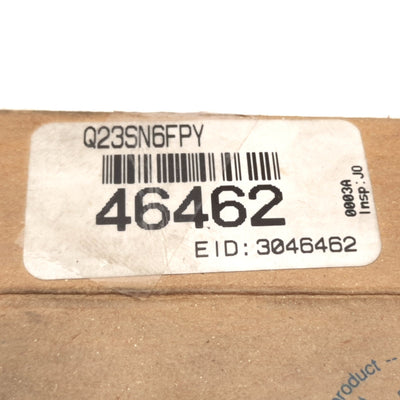 New Banner Q23SN6FPY Plastic Fiber Optic Sensor, NPN N/O, 1ms Response, 2m, 10-30VDC