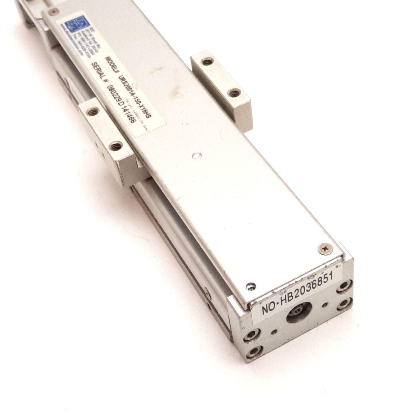 Used Danaher Motion URS2001A-150-X16HS Ballscrew Slide, Travel: 90mm, Lead: 1mm