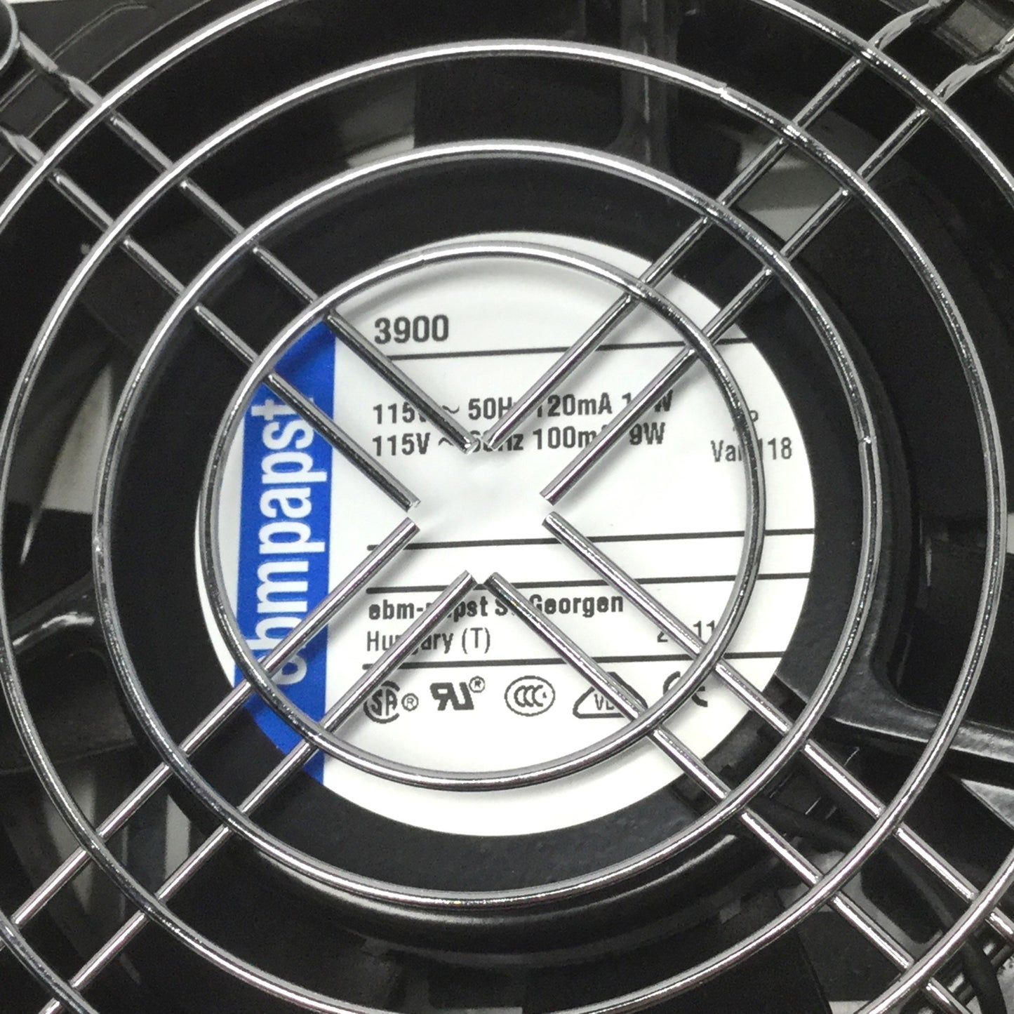 Used Rittal SK3237.110 Enclosure Cabinet Ventilation Filter Fan 116.5x116.5mm 115VAC