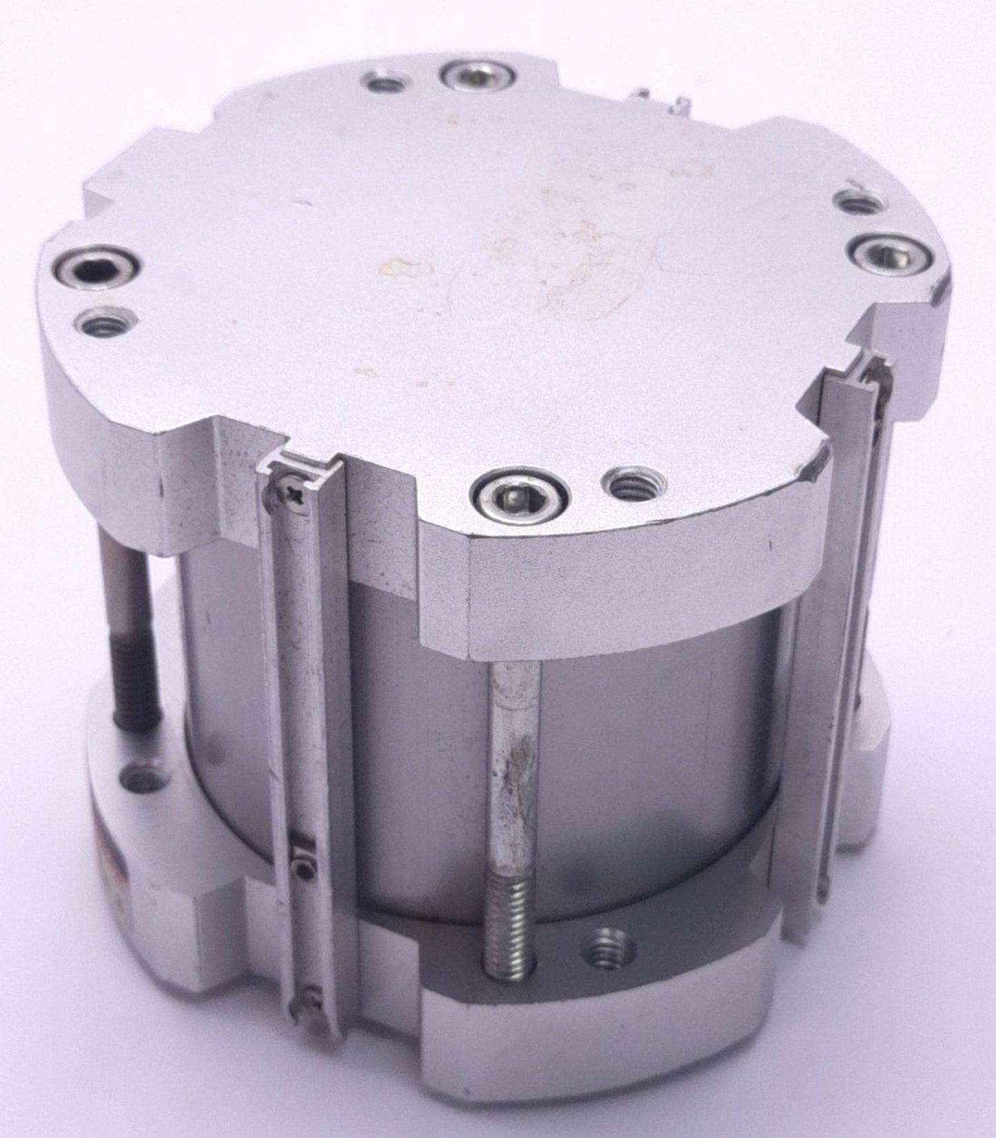 Used SMC NCDQ7A300-200DC-F79L Compact Cylinder 3" Bore, 2" Stroke, Dbl-Acting, Magnet